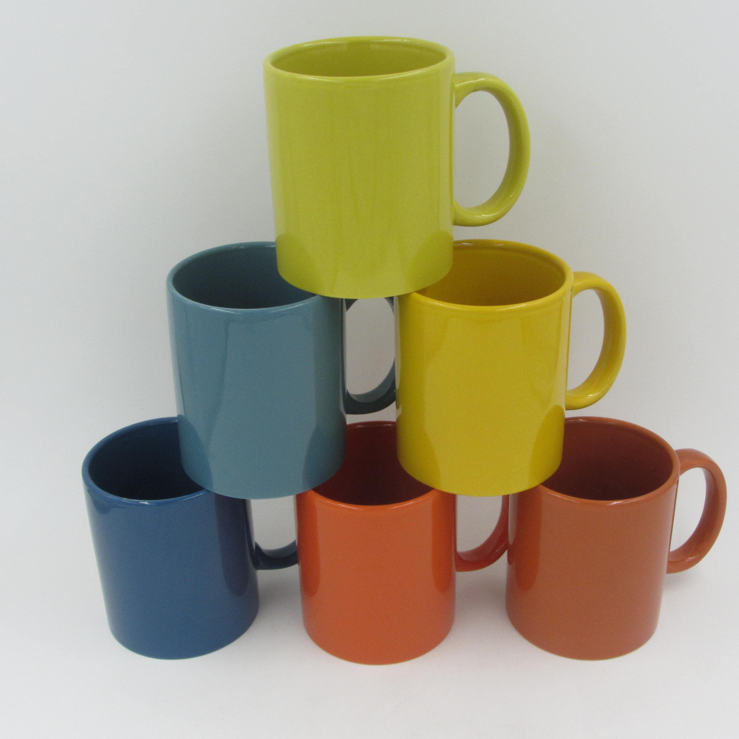 glazed ceramic mugs